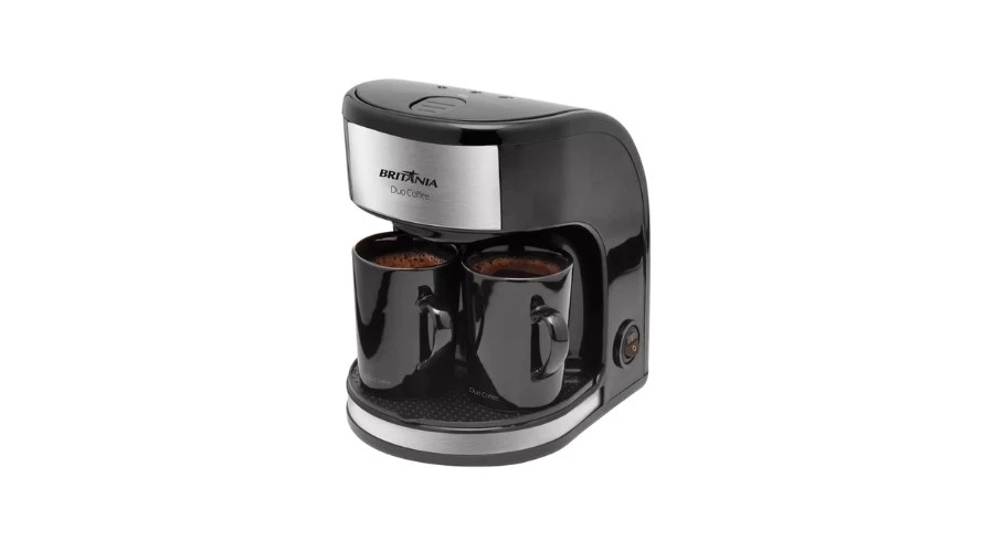 Imagem do anúncio Cafeteira Elétrica Britânia 250ml 450W Preto Duo Coffee