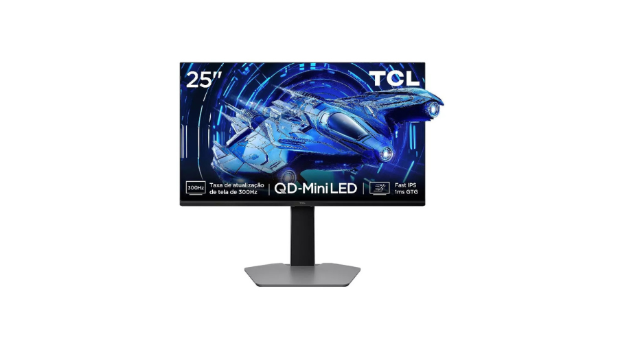 Imagem do anúncio Monitor Gamer TCL 25 Polegadas QLED Mini LED Full HD G64 300Hz 1ms (GtG) Freesync HDR 600 nits 25G64