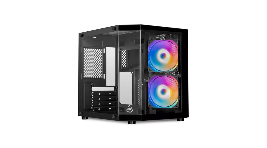 Imagem do anúncio Gabinete Gamer Aquário Mancer CV700M, Mini-Tower Lateral de Vidro Com 2 Fans Preto MCR-CV700M-BK-2F