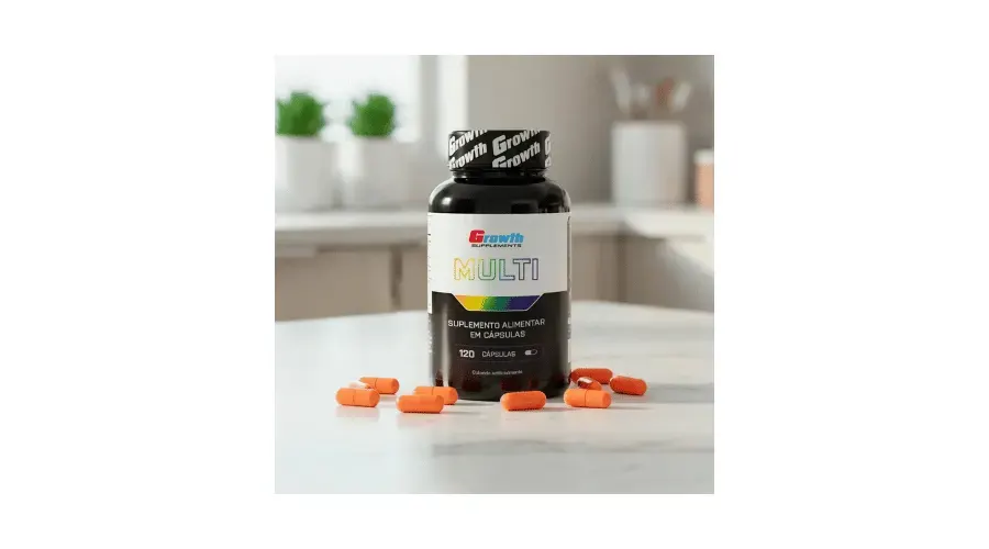Imagem do anúncio Multivitamínico 120 Cáps. Growth Supplements - Sabor Neutro (Nova Fórmula) Multivitamínico 120 Cáps. Growth Supplements - Sabor Neutro (Nova Fórmula) Acesse a