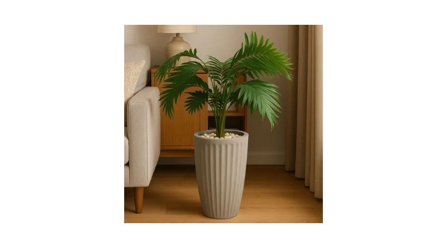 Imagem do anúncio Planta Artificial Palmeira com Vaso 15 Folhas Polietileno Cone Romano